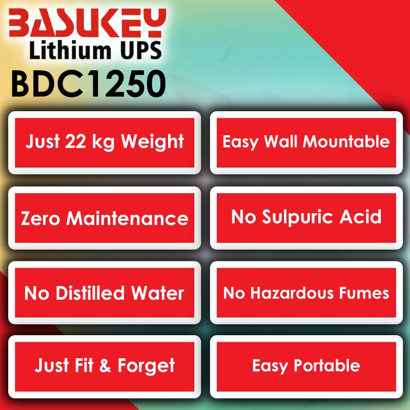 #Basukey lithium UPS BDC1250 Features 2